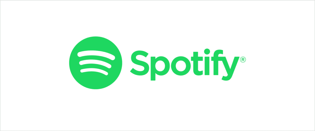 A green spotify logo on top of a white background.