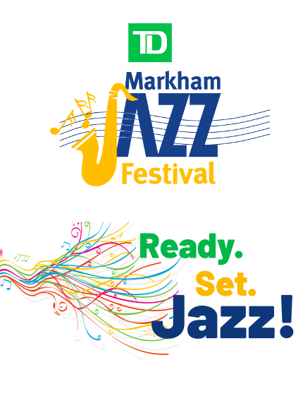 A logo for the markham jazz festival.