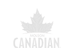 A green background with the molson canadian logo.