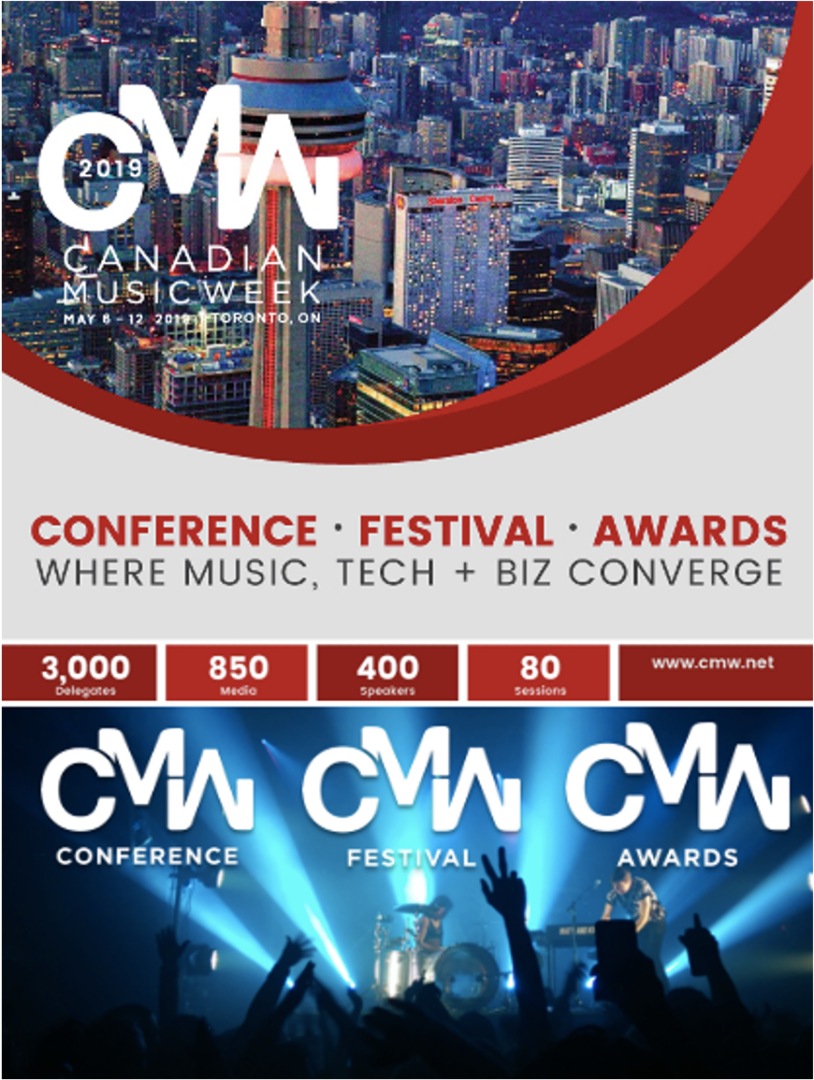 A poster of the canadian music week